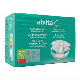 ALVITA All-in-one-inkontinenssihousut super medium day, 24 kpl
