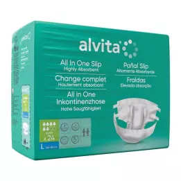 ALVITA All-in-one-inkontinenssihousut supersuuri päivä, 24 kpl