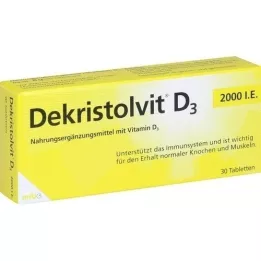 DEKRISTOLVIT D3 2,000 I.U. tabletit, 30 kpl