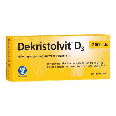 DEKRISTOLVIT D3 2,000 I.U. tabletit, 30 kpl