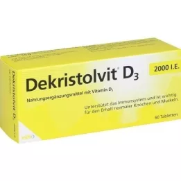 DEKRISTOLVIT D3 2000 I.U. tablettia, 60 kpl