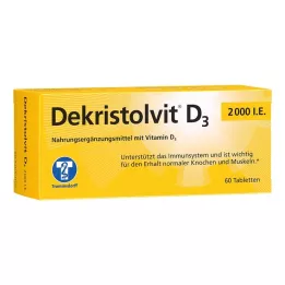 DEKRISTOLVIT D3 2000 I.U. tablettia, 60 kpl