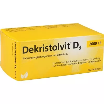 DEKRISTOLVIT D3 2000 I.U. tablettia, 120 kpl