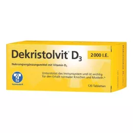 DEKRISTOLVIT D3 2000 I.U. tablettia, 120 kpl