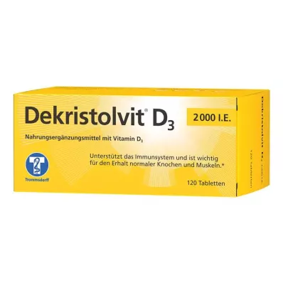 DEKRISTOLVIT D3 2000 I.U. tablettia, 120 kpl DEKRISTOLVIT D3 2000 I.U. tablettia, 120 kpl