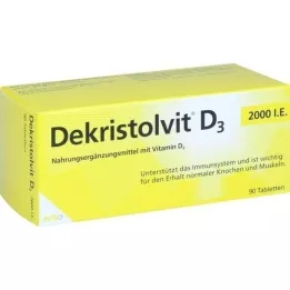 DEKRISTOLVIT D3 2000 I.U. tablettia, 90 kpl