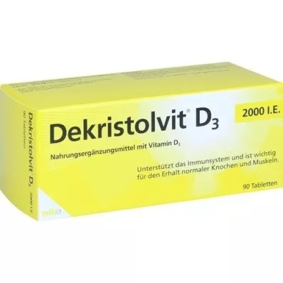 DEKRISTOLVIT D3 2000 I.U. tablettia, 90 kpl