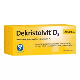 DEKRISTOLVIT D3 2000 I.U. tablettia, 90 kpl