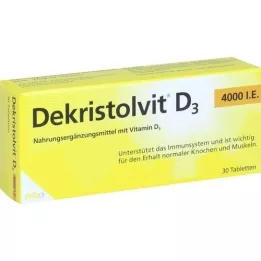 DEKRISTOLVIT D3 4000 I.U. tablettia, 30 kpl