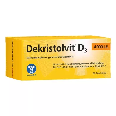 DEKRISTOLVIT D3 4000 I.U. tablettia, 90 kpl
