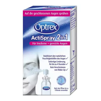 OPTREX ActiSpray 2in1 kuiville ja ärtyneille silmille, 10 ml OPTREX ActiSpray 2in1 kuiville ja ärtyneille silmille, 10 ml