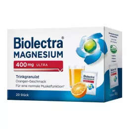 BIOLECTRA Magnesium 400 mg ultra Trinkgran.Orange, 20 kpl