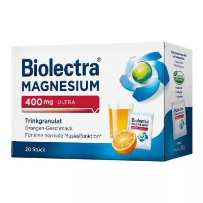 Biolectra Magnesium 400 mg ultrajuomarakeita oranssi, 20 kpl