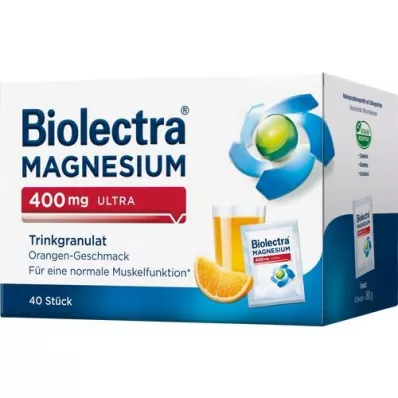 BIOLECTRA Magnesium 400 mg ultra Trinkgran.Orange, 40 kpl