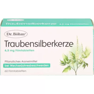 DR.BÖHM Black cohosh 6,5 mg kalvopäällysteiset tabletit, 60 kpl