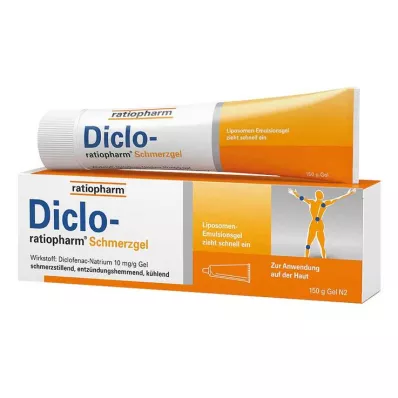 Diclo ratiopharm -kipugeeli - diklofenaakilla, 150 g Diclo ratiopharm -kipugeeli - diklofenaakilla, 150 g
