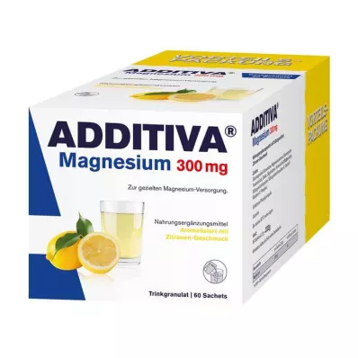 Additiva Magnesium 300 mg N jauhe, 60 kpl Additiva Magnesium 300 mg N jauhe, 60 kpl