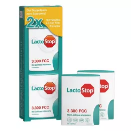 LACTOSTOP 3,300 FCC Tabletit Click Dispenser Dop.Pa., 2X100 kpl
