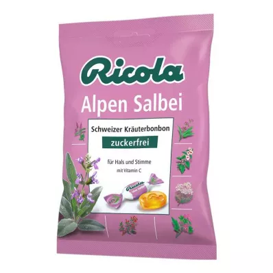 Ricola sokeriton alppisalvia makeisia, 75 g