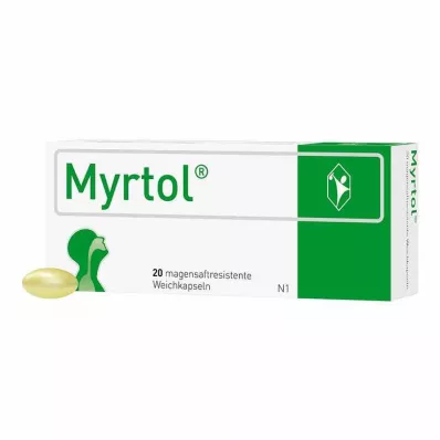 MYRTOL enteropäällysteiset pehmeät kapselit, 20 kpl