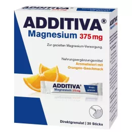 ADDITIVA Magnesium 375 mg Sticks Orange, 20 kpl