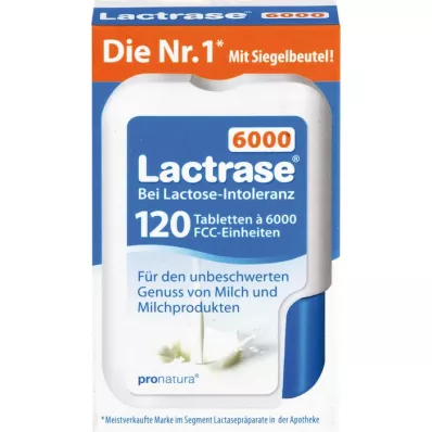 LACTRASE 6 000 FCC Tabletit klikkausannostelijassa, 120 kpl