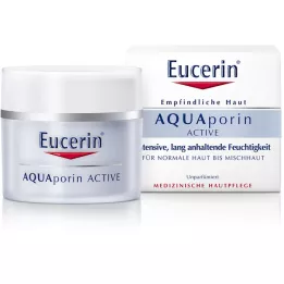 EUCERIN AQUAporin Active Cream normaali tai yhdistelmäiho, 50 ml