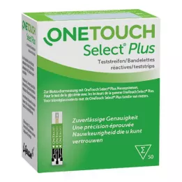 ONE TOUCH Select Plus -verensokeritestiliuskat, 50 kpl