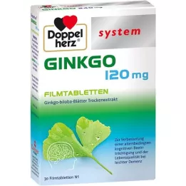 DOPPELHERZ Ginkgo 120 mg kalvopäällysteiset tabletit, 30 kpl