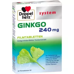 DOPPELHERZ Ginkgo 240 mg kalvopäällysteiset tabletit, 30 kpl