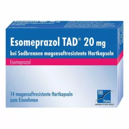 ESOMEPRAZOL TAD 20 mg närästykseen msr.hard caps., 14 kpl