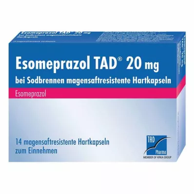 ESOMEPRAZOL TAD 20 mg närästykseen msr.hard caps., 14 kpl ESOMEPRAZOL TAD 20 mg närästykseen msr.hard caps., 14 kpl