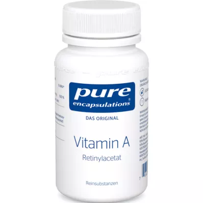 PURE ENCAPSULATIONS A-vitamiini retinyyliasetaattikapselit, 60 kpl