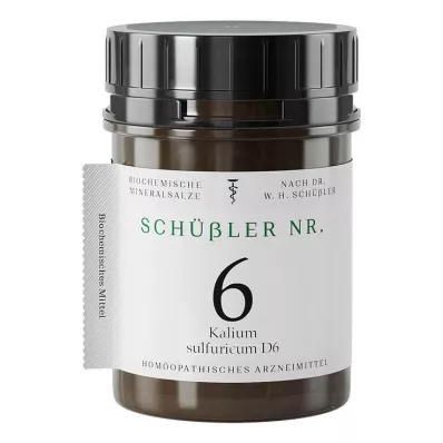 SCHÜSSLER No.6 Kalium sulphuricum D 6 tablettia, 400 kpl