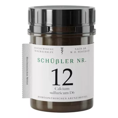SCHÜSSLER Nro.12 Calcium sulphuricum D 6 tablettia, 400 kpl