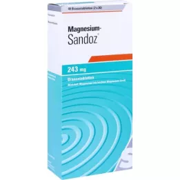 MAGNESIUM SANDOZ 243 mg poreainetabletit, 40 kpl