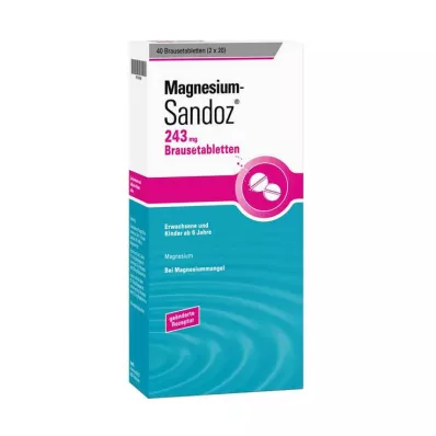 MAGNESIUM SANDOZ 243 mg poreainetabletit, 40 kpl