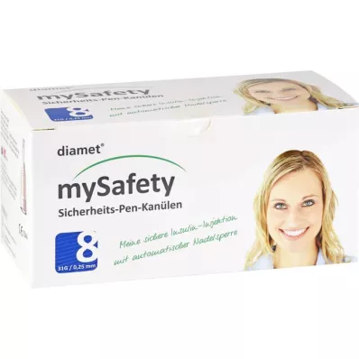 DIAMET mySafety-turvakynä Kan.31 G 0.25x8 mm, 100 kpl