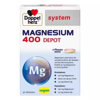 Doppelherz järjestelmä Magnesium 400 depot tabletit, 30 kpl