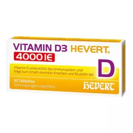 D3-vitamiini Hevert 4000 IU tabletit, 30 kpl