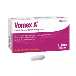 VOMEX A Lasten peräpuikot 70 mg forte, 5 kpl