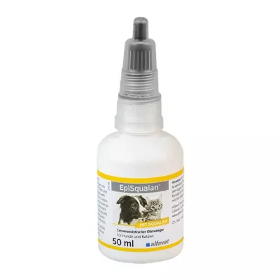 EPISQUALAN Korvien puhdistusaine koirille/kissoille, 50 ml