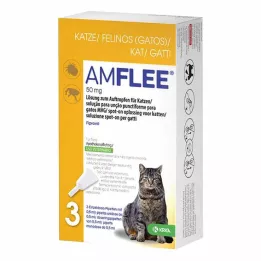 AMFLEE 50 mg pistemäinen liuos kissoille, 3 kpl