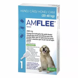 AMFLEE 268 mg pistemäinen liuos suurille koirille 20-40 kg, 3 kpl