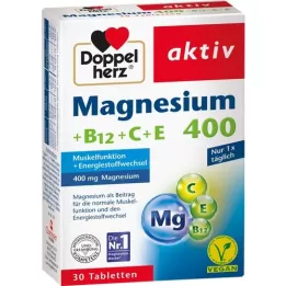 DOPPELHERZ Magnesium 400+B12+C+E tabletit, 30 kpl