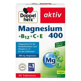 DOPPELHERZ Magnesium 400+B12+C+E tabletit, 30 kpl