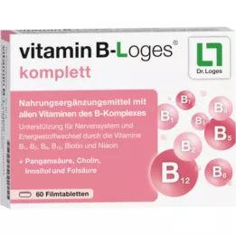 VITAMIN B-LOGES täydelliset kalvopäällysteiset tabletit, 60 kpl