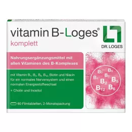 VITAMIN B-LOGES täydelliset kalvopäällysteiset tabletit, 60 kpl