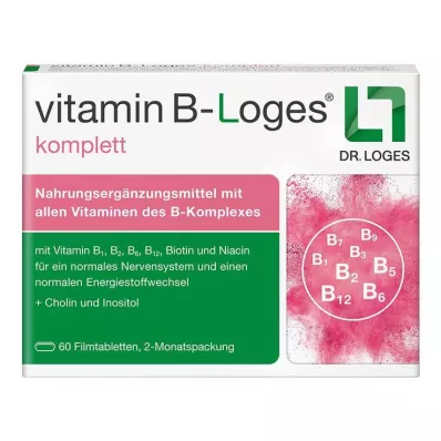 vitamiini B-Loges täydelliset kalvopäällysteiset tabletit, 60 kpl