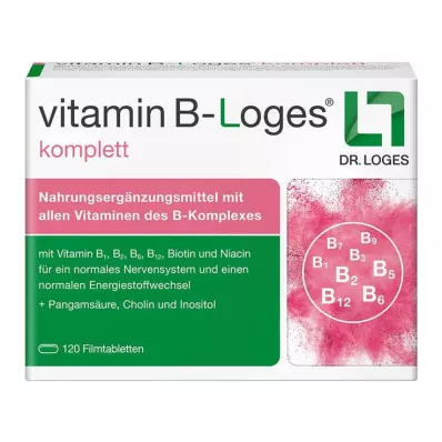 VITAMIN B-LOGES täydelliset kalvopäällysteiset tabletit, 120 kpl